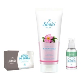 Rutina Facial Antiedad Jabón Burra+rosa Mosqueta+serum Noche