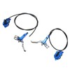 1 Pair Bicycle Hydraulic Disc Brake Four Pistons Aluminum Alloy