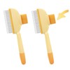 2Pcs Flea Comb for Dogs Cats, Self-Cleaning Hair Combs Grooming