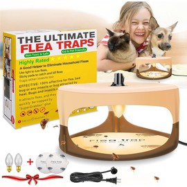 Caja de Trampa para Cucarachas, Control de Plagas de Trampas de Insectos de Cama en Interiores de Trampas de Ratas, Trampas Profesionales de Lámparas de Ratas, Amigables con Mascotas y Niños