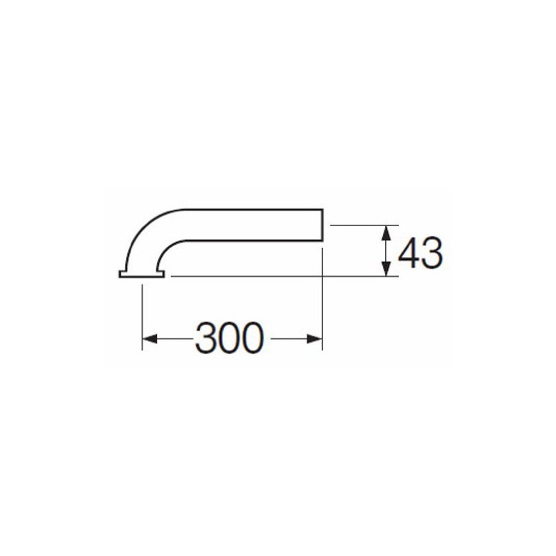 SANEI Drainage Parts P Pipe for Wall Drainage Pipe Diameter