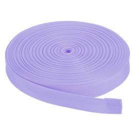Rebower Nylon Webbing Strap, 50 Yards x 1 Inch Polypropylene Webbing Lightweight Strapping Backpack Band for DIY Gear Repair Outdoor Luggage Cargo Straps, Light Purple
