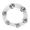 Drum Hi Hat Ring Bell Silicone Double Rows 6 Pieces