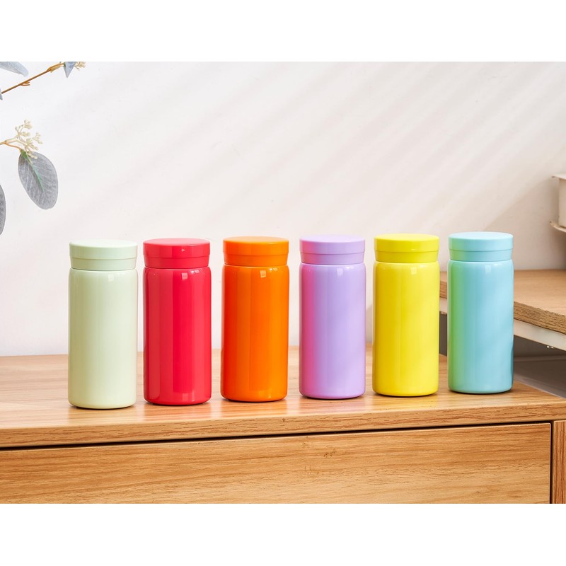 Small Flask, Cute Water Bottle, Vacuum Insulated Flask for Hot