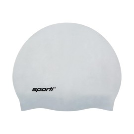 Sporti Kids' Silicone Swim Cap - Silver