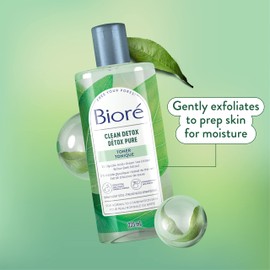 Bioré Clean Detox Toner, for Normal to Combination Skin, Alcohol Free Facial Toner, 235mL