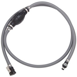 attwood 93806AUS7 Marine Boat Fuel Line Kit with Universal Sprayless Fuel Connector, 6-Foot x 3/8-Inch