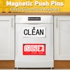 VNDUEEY VNDUEEY 16Pcs Black Small Strong Fridge Magnets Refrigerator Magnet,