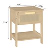 AWQM Nightstands Set of 2, End Table with Storage Drawer