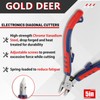 GOLD DEER Wire Flush Cutters Precision Side Cutting Pliers Wire