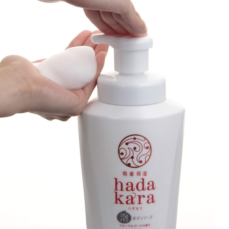 hadakara Body Soap, Foaming Type, Rinse Type, Floral Bouquet Scent,