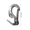 2 Pcs Stainless Steel Spring Hook 65mm Rust Prevention Spring