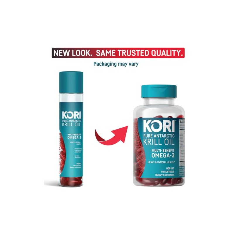 Kori Krill Suplemento de Omega 3 de aceite de krill