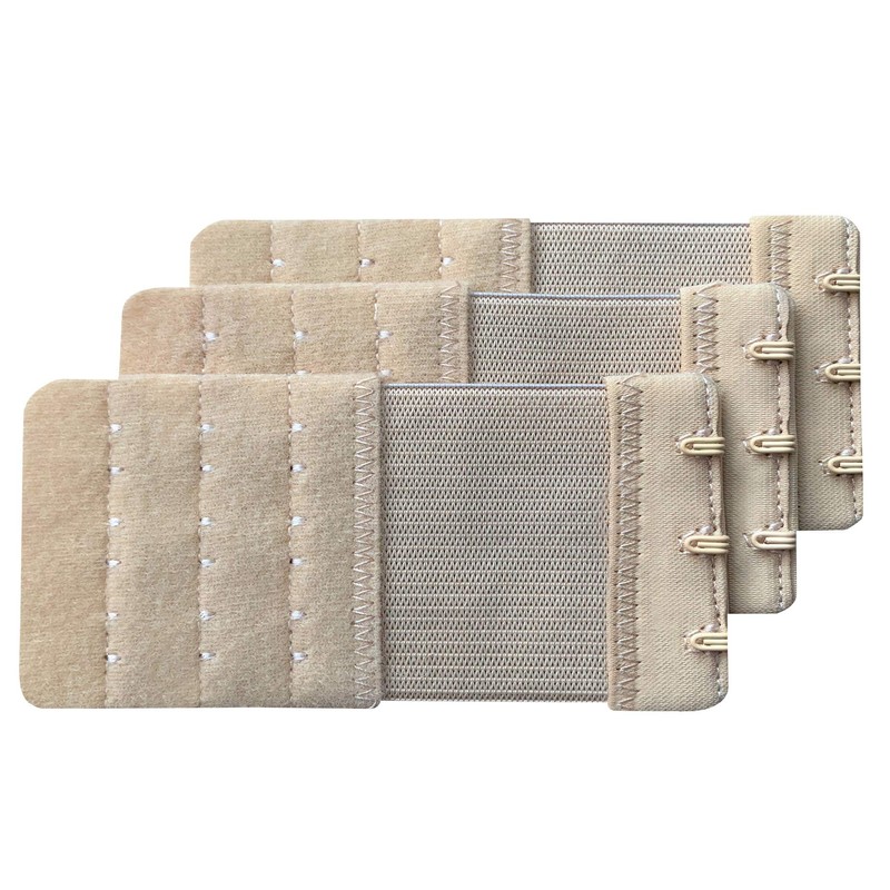 Chanie Women Pack of 3 Soft Comfortable 3 Hooks Bra