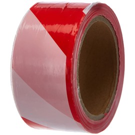 Chapuis RS100 Signal Tape Polyethylene Red/White Width 50 mm Length 100 m