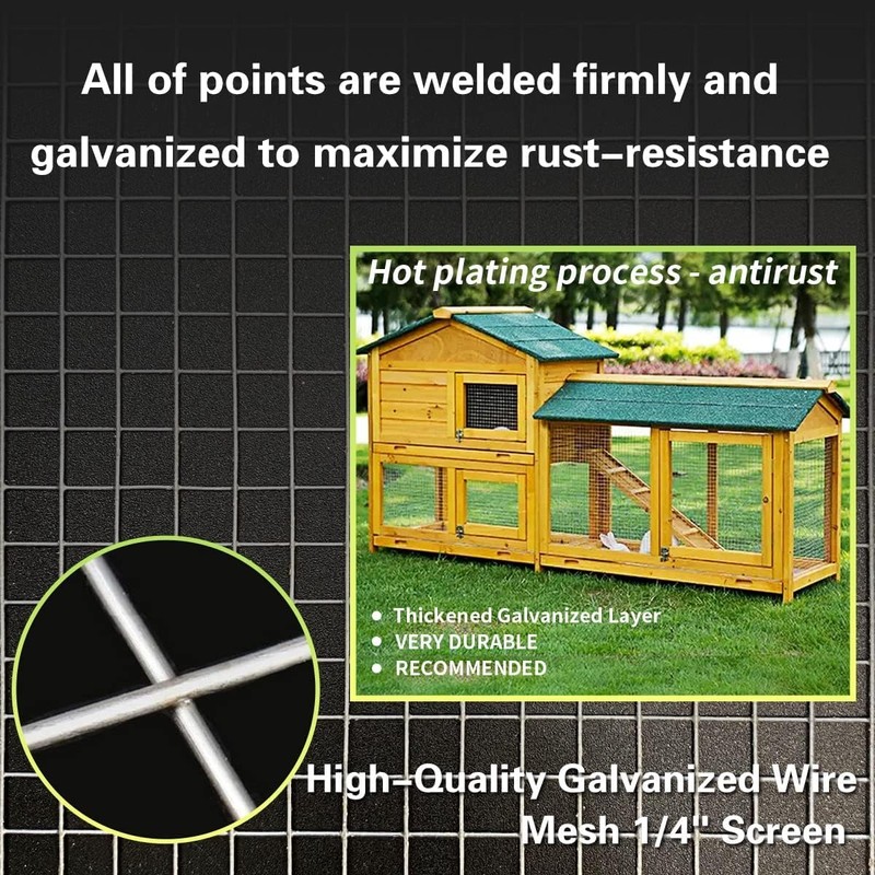 OUKMAO Rodent Mesh Rodent Proofing Wire Metal Mesh, Galvanised Wire