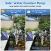 POPOSOAP Solar Water Pump, 12W Solar Fountain Pump 160GPH Flow