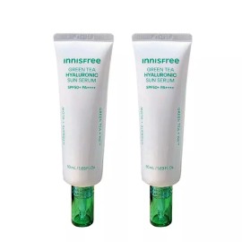 Innisfree 이니스프리 선세럼 그린티 진정 수분 50ml 2개 Innisfree Sun Serum Green Tea Soothing Moisture 50ml 2pcs [2 x 50ml]