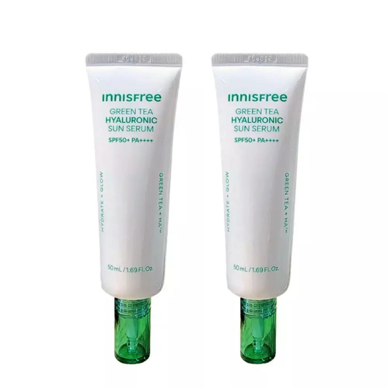 Innisfree 이니스프리 선세럼 그린티 진정 수분 50ml 2개 Innisfree Sun