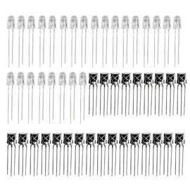 KeeYees VS1838B HX1838 1838 Infrared Sensor Remote Controller Receiver Infrared Receiver Module 25pcs + 5mm Infrared LED 940nm High Brightness 25pcs