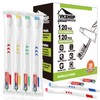 VKshop 120 Bulk Disposable Toothbrushes with Toothpaste,Individually Wrapped Toothbrushes, 120PS