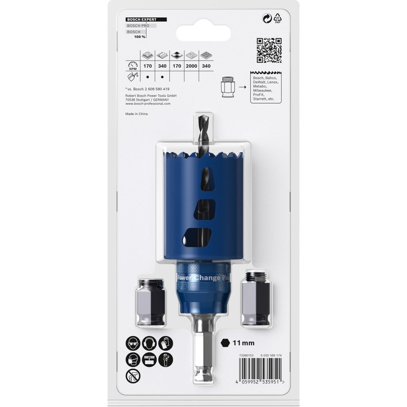 Bosch Professional 1x Expert Tough Material Hole Saw Starter Set