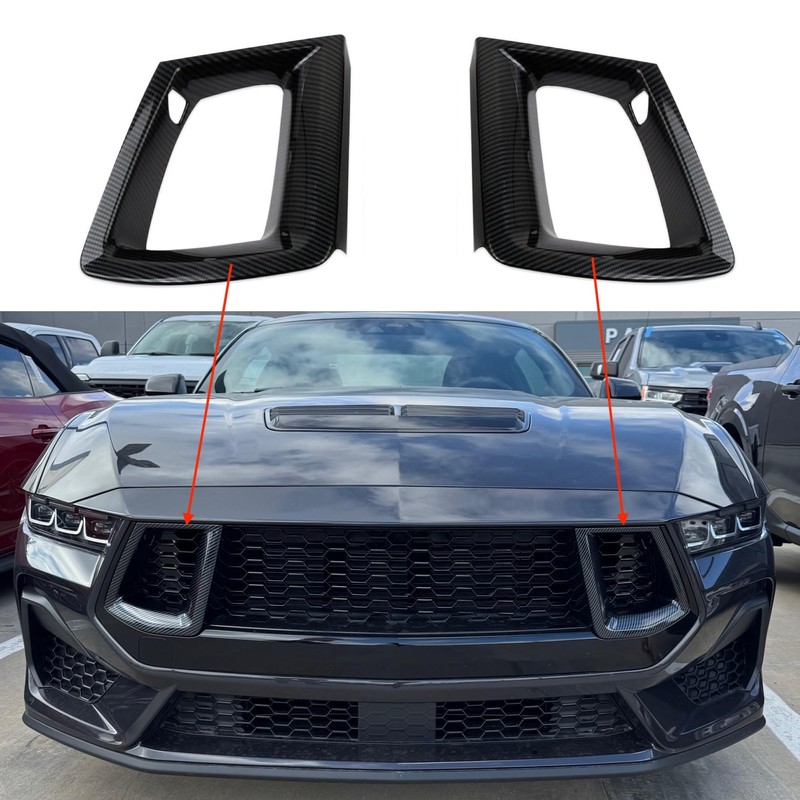 2024+ Mustang GT & GT Premium Front Grill Inserts (ABS