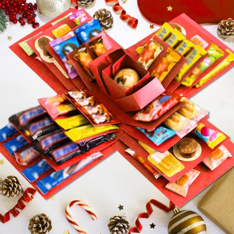 Surprise Box Explosion Box for Christmas, Birthday, Anniversary, Valentine's Day,