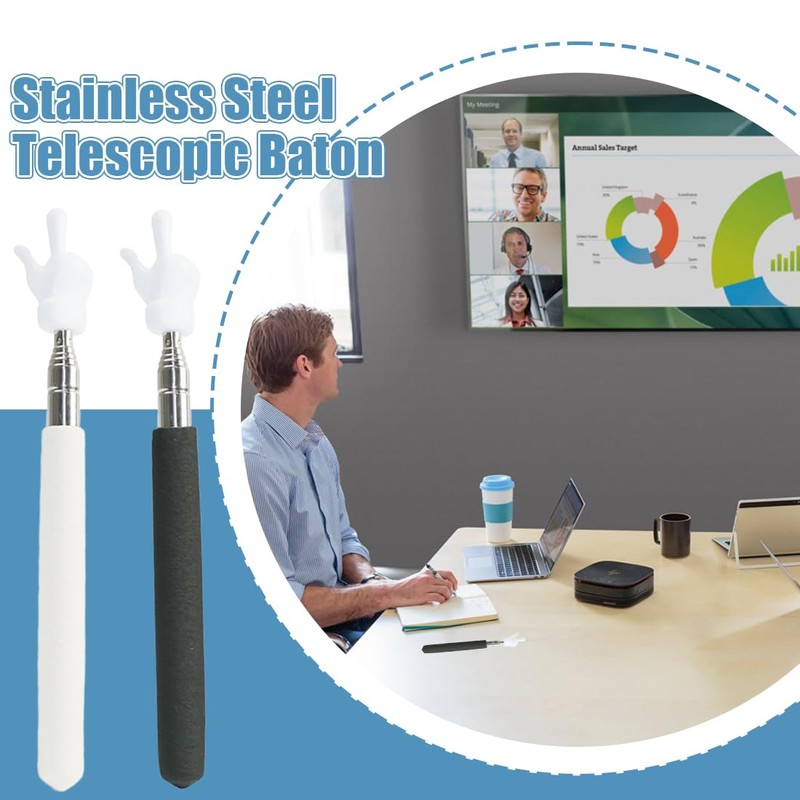 CULEO Presenter 2 Retractable Sticks for Kids Learning Finger Reading