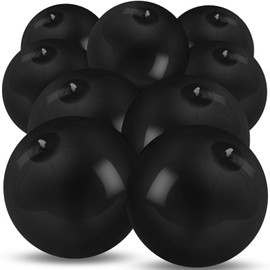 AXBMM 20 Pack Black Beach Ball - 12Inch Blow Up Beach Ball Party Supplies for Kids, Inflatable Floating Balls for Summer Pool Parties, Outdoor Activities & Birthday Decorations(Black)