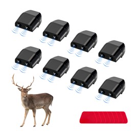 Dickno 8 PCS Deer Whistles for Car, Automotive Deer Warning Whistle Devices, Animal Warning Devices Avoids Collision, Universal Animal Alert Accessories for Vehicles (Black)