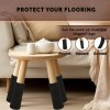 Morvat Black Furniture Leg Socks for Table, Chairs, & Furniture,