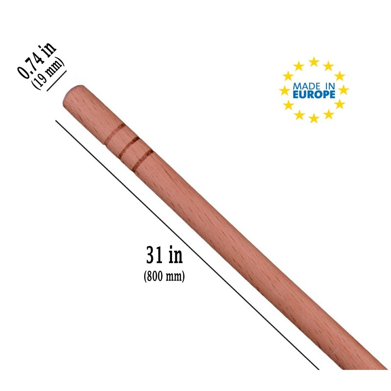 Rolling Pins for Baking Pizza and Dough, Hardwood Sturdy Handle