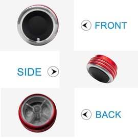 JDMCAR JDMCAR Compatible with Toyota Tacoma 2005-2015 A/C Air Conditioning Control Switch Knob Button, HVAC Control Knob Tacoma Heater Temperature HVAC Fan Control Knob (A Set of 3 Knobs) - Red