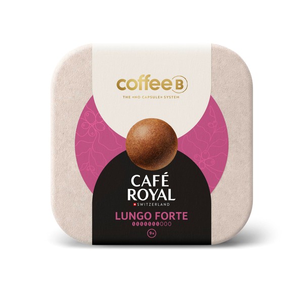 CoffeeB Café Royal Lungo Forte - Compostable Coffee Balls, Pack