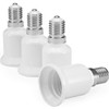 Voarge Set of 4 Lamp Socket Adapter Converter E14 to