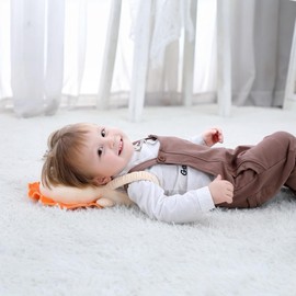 PandaEar Baby Head Protection Backpack, Toddler Walking Head Protector, Adjustable Head Protector Pad Safety Cushion (Orange)