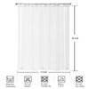YISURE Clear Extra Long Shower Curtain Liner 96 inch with