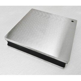 Steel Bench 4" x 1" Square Block Flat Smooth Anvil Grooved Sides A1 Premium (4.2FRE)