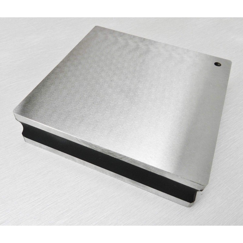 Steel Bench 4" x 1" Square Block Flat Smooth Anvil