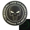 ALL BLACK GOD WILL JUDGE OUR ENEMIES Glow Dark Punisher