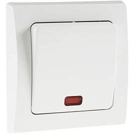 Chilitec Delphi Control Switch with Light / with Frame / Flush-Mounted White 19719