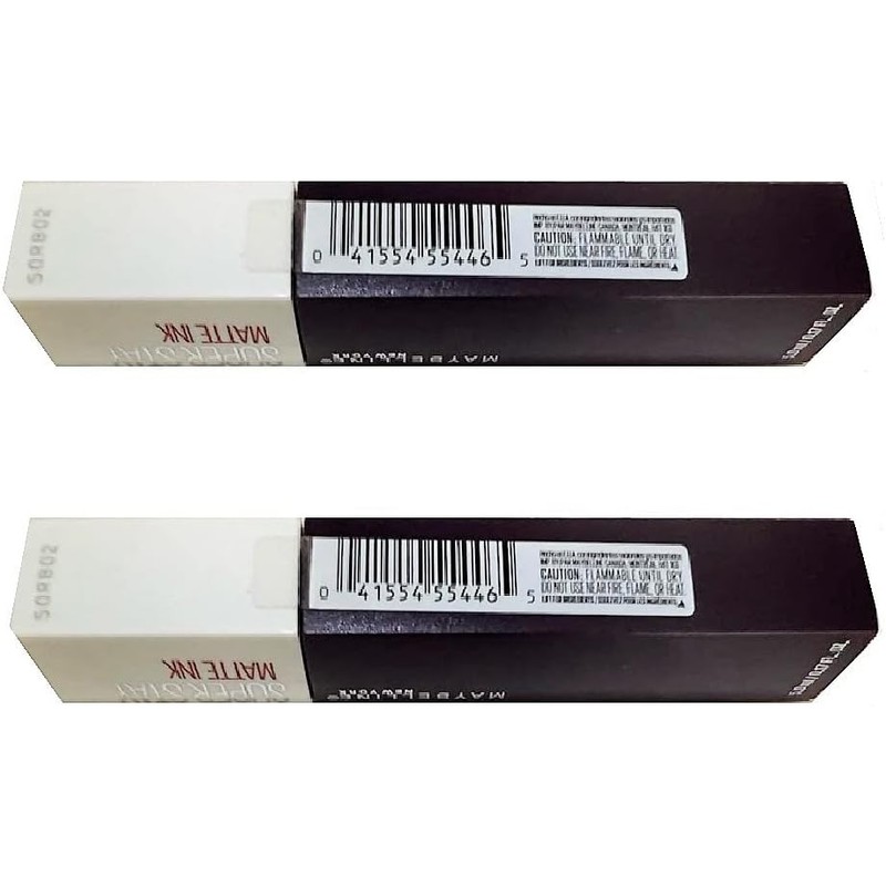 MAYBELLINE Pack De 2 Labiales Líquidos Mate New York Superstay