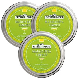 Stirrings 3 Pack Margarita Cocktail Rimmer - Easy to Rim a Glass - Specialty Sugar and Salt Drink Rimmers