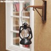 2Pcs 1/12 Miniature Lantern for Craft Mini Kerosene Hurricane Lamp