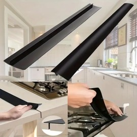 stove gap covers,stove counter gap cover,stove guard,stove guard stove top protector (Black, 30in)