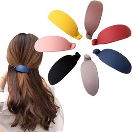 Non-Slip Matte Hair Clips Banana and Claw Clips With No-Slip Grip - 7 Piece Set (Multiple colors, One size)