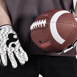 CHICIRIS Guantes Futbol Americano, Guantes liniero Futbol Americano, Guantes para Futbol Americano, Guantes de Futbol Americano, para Diversos Juegos como fútbol Americano y béisbol (M)