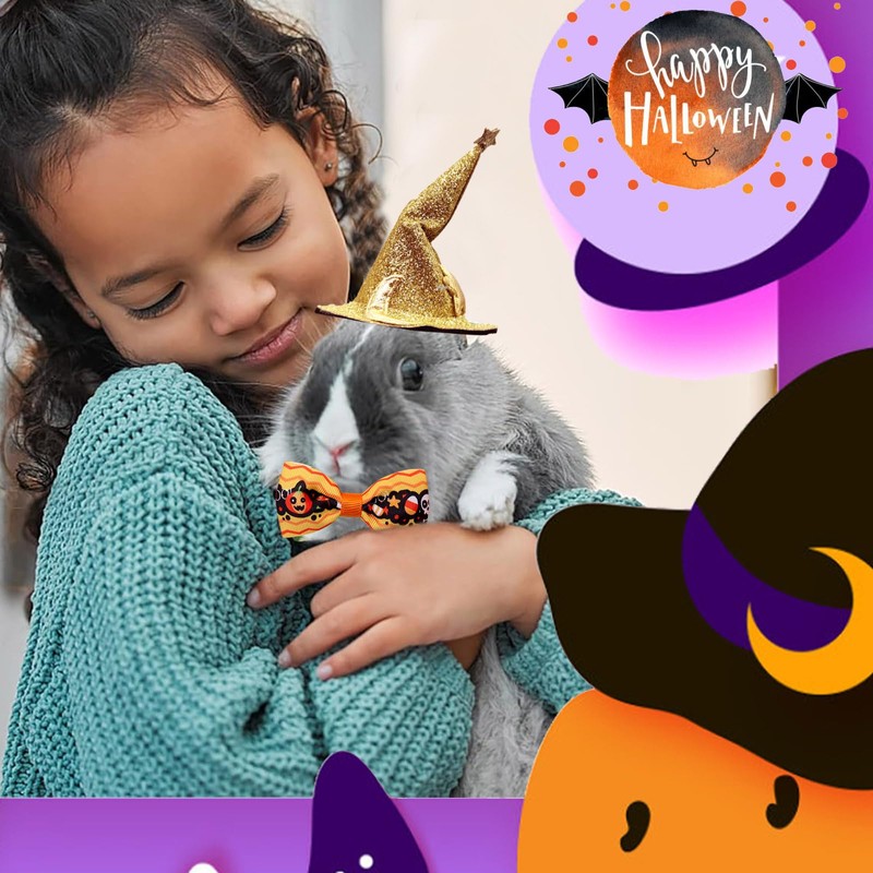 4 Pack Halloween Hamster Costume Small Animal Clothes Funny Witch