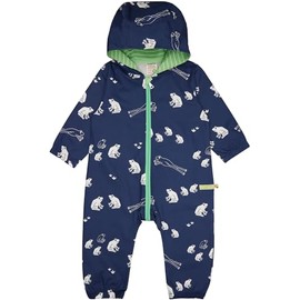 loud + proud Unisex Baby Outdoor, Organic Cotton, GOTS Certified Jumpsuit, Ultramarine